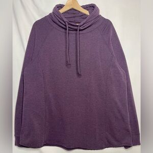 32 Degrees Deep Purple Funnel Neck Garment